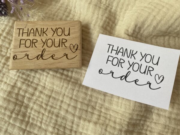 Stempel "Thank you for your Order"