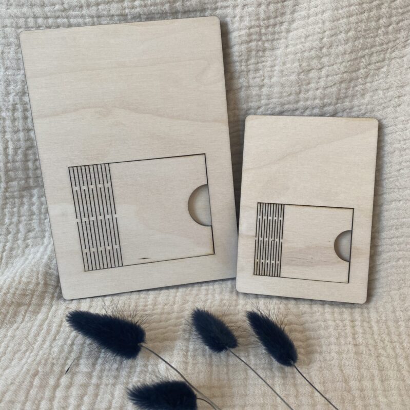 Digitale Laser-Schnitt SVG-Datei - Karte mit Botschaftsöffnung